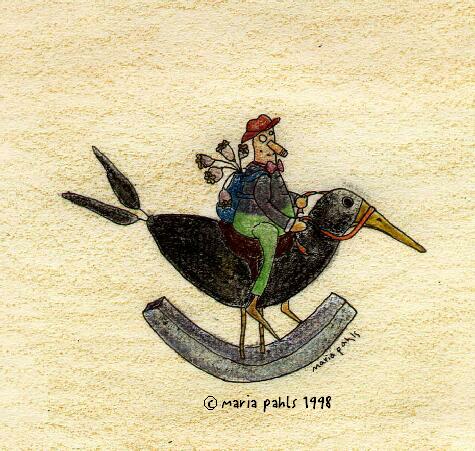 ride 'em crow boy  © 1998 by Maria Pahls